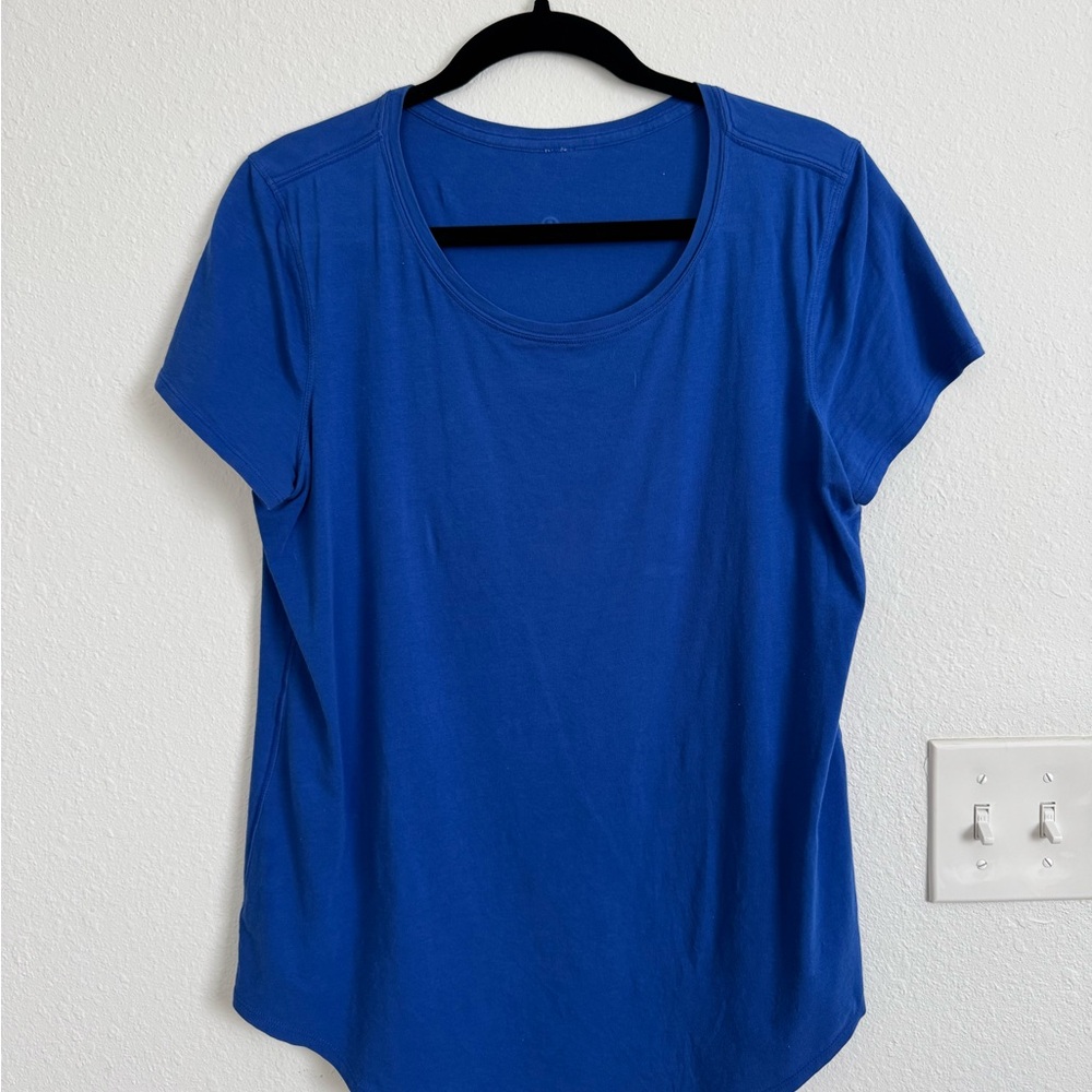 lululemon athletica Blue Love Curved-Hem Crewneck T-Shirt